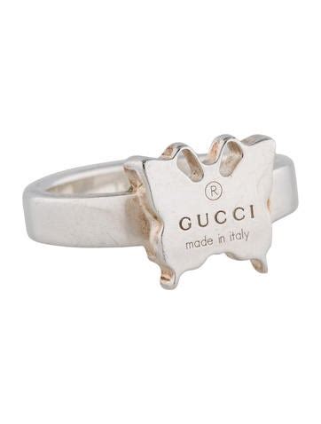 gucci multicolor ring watch|gucci sterling silver butterfly ring.